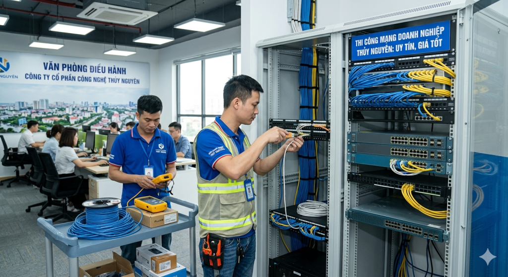 Thi Công Mạng Doanh Nghiệp Thủy Nguyên: Uy Tín, Giá Tốt