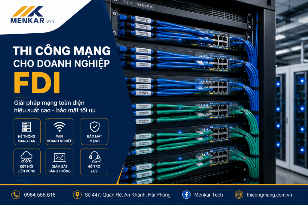 Thi công mạng cho doanh nghiệp fdi