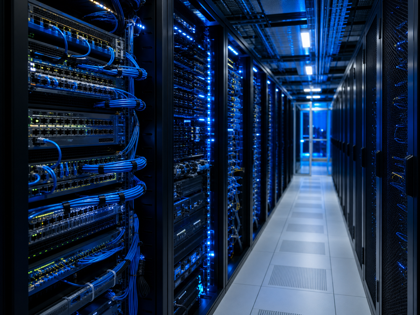 Tủ rack và switch